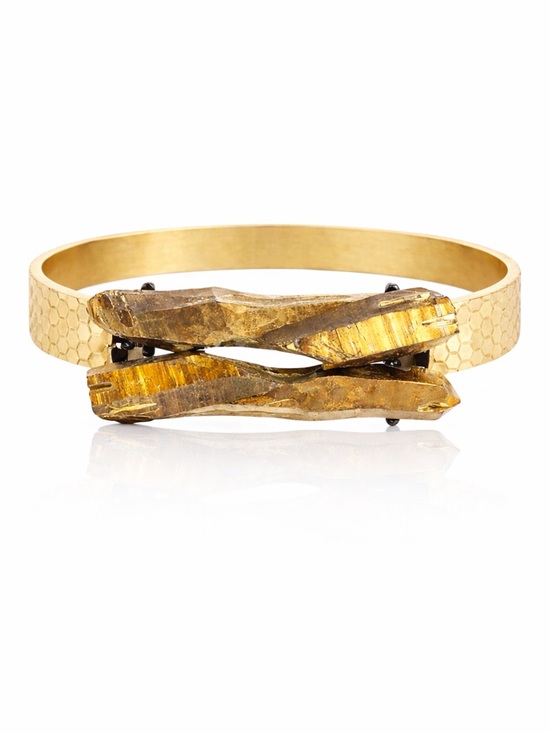 Boutique Jewelry - Gold Metal Druzy Bracelet
